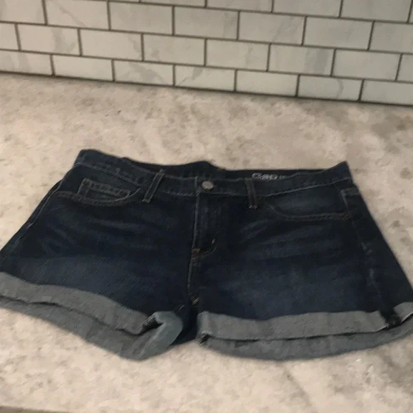 Gap Denim Shorts Womens 27 Blue Jean Summer Cuffed Boho Coastal Cowgirl Beach - Picture 2 of 11
